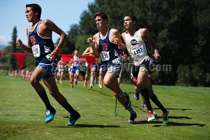 2014StanfordD2Boys-118.JPG - D2 boys race at the Stanford Invitational, September 27, Stanford Golf Course, Stanford, California.